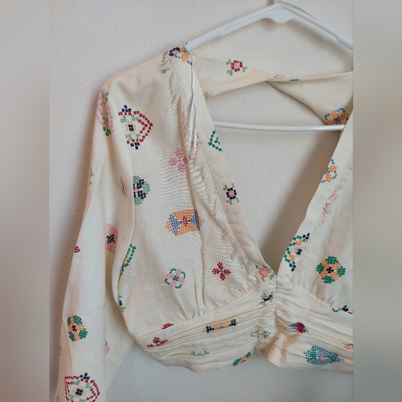 Zara linen blend top size L - Picture 9 of 11